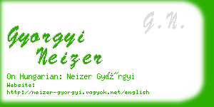 gyorgyi neizer business card